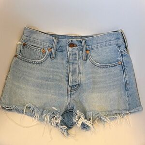 Madewell Light Wash Jean Shorts